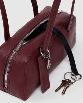 Recycled Leather Bowler Bag